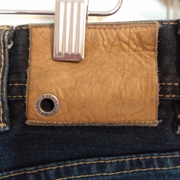 🔴 SALE A/X Armani Exchange J130 Button Fly Skinny Jeans Dark Wash 36 Short - Picture 10 of 13